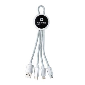 3-in-1 Charging Cable (USB-C/Lightning/Micro-USB)